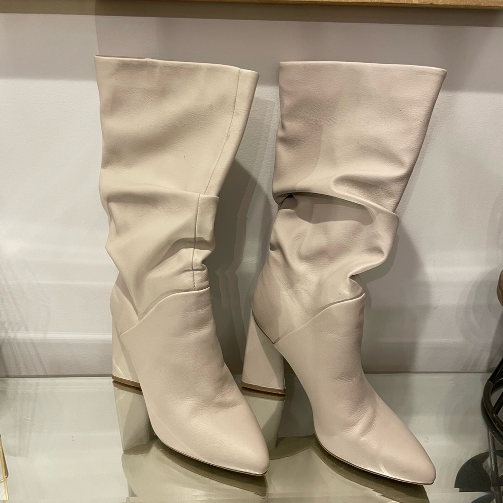 Cream/off white boots